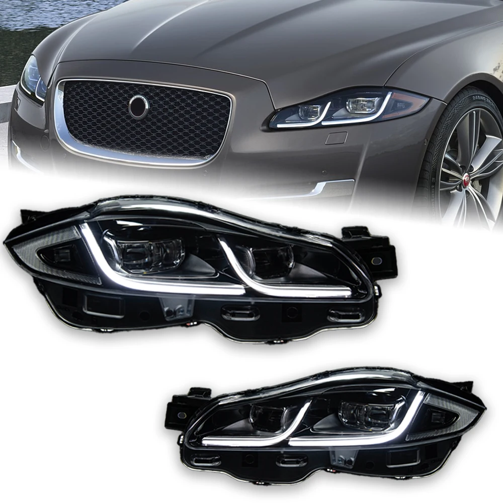 Автомобильные фары для Jaguar XJ XJL 2012-2019 светодиодный автомобильная фара в сборе