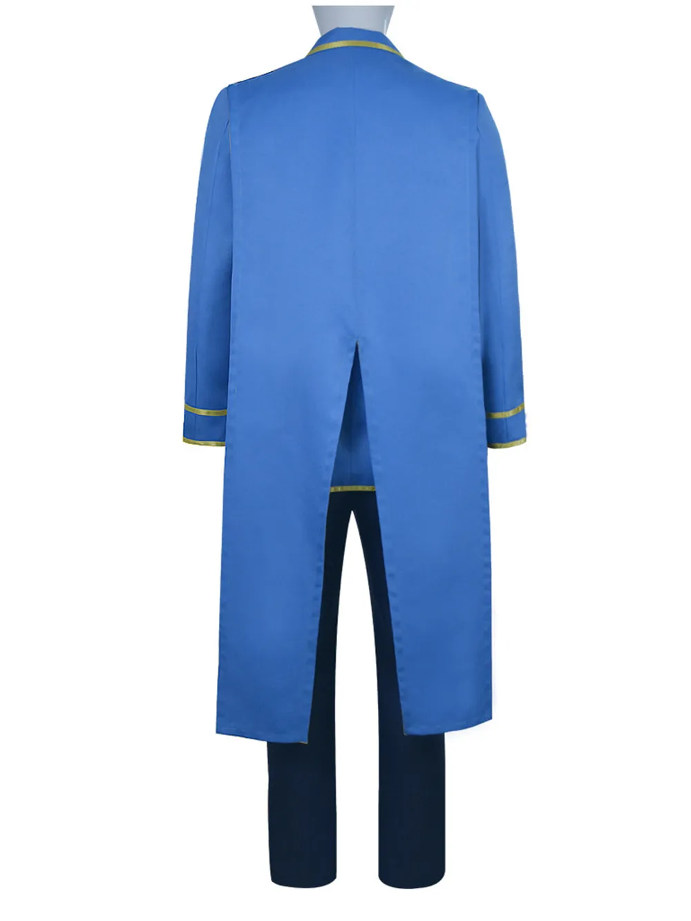 Kinsou No Vermeil Kudelfate Lilia Cosplay Costume Men Blue School Uniform