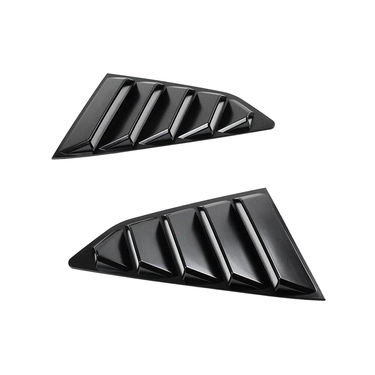 

Matte Black 1/4 Rear Side Vent Quarter Window Louver Shutter Cover Trim for 2016-2022 Chevy Camaro
