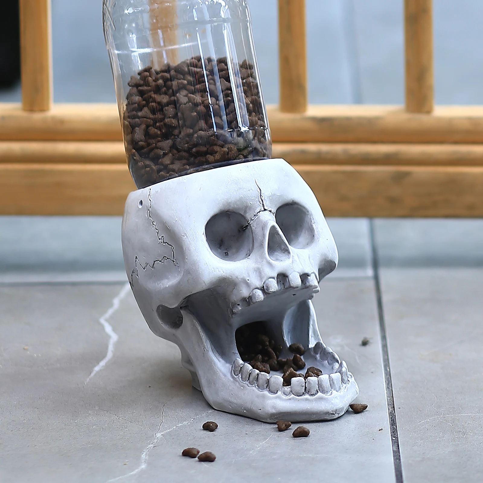 3D кормушка для животных в виде черепа подвесная головы скелета из смолы