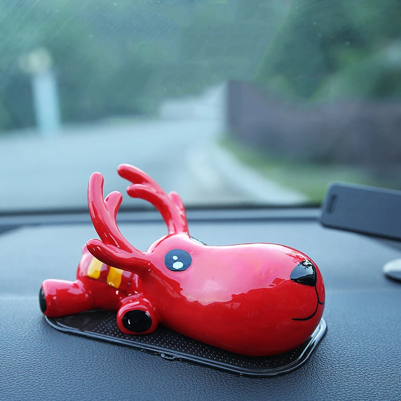 

Автомобильный орнамент, Безопасное Путешествие, игрушка с оленем, украшение для дома и офиса на приборную панель, Стайлинг автомобиля, аксе...