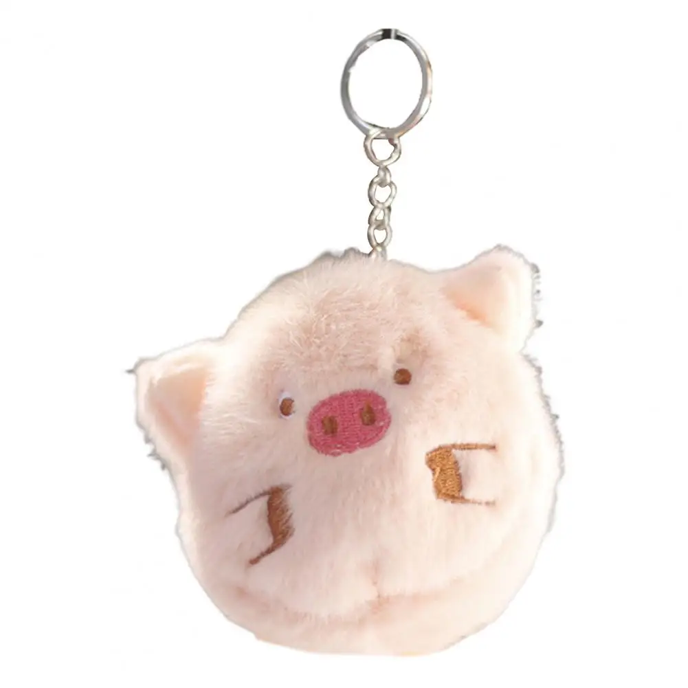 

10cm Animal Plush Pendant Lovely Cartoon Pig Bear Plush Toy Ornament PP Cotton Stuffed Animal Plush Doll Keychain Girl Gift