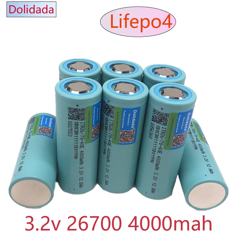 

New Lifepo4 26700 3.2V 4000mah Trolley Wheelchair 24V Electric Bicycle Power Supply Rechargeable Lithium Iron Phosphate Battery