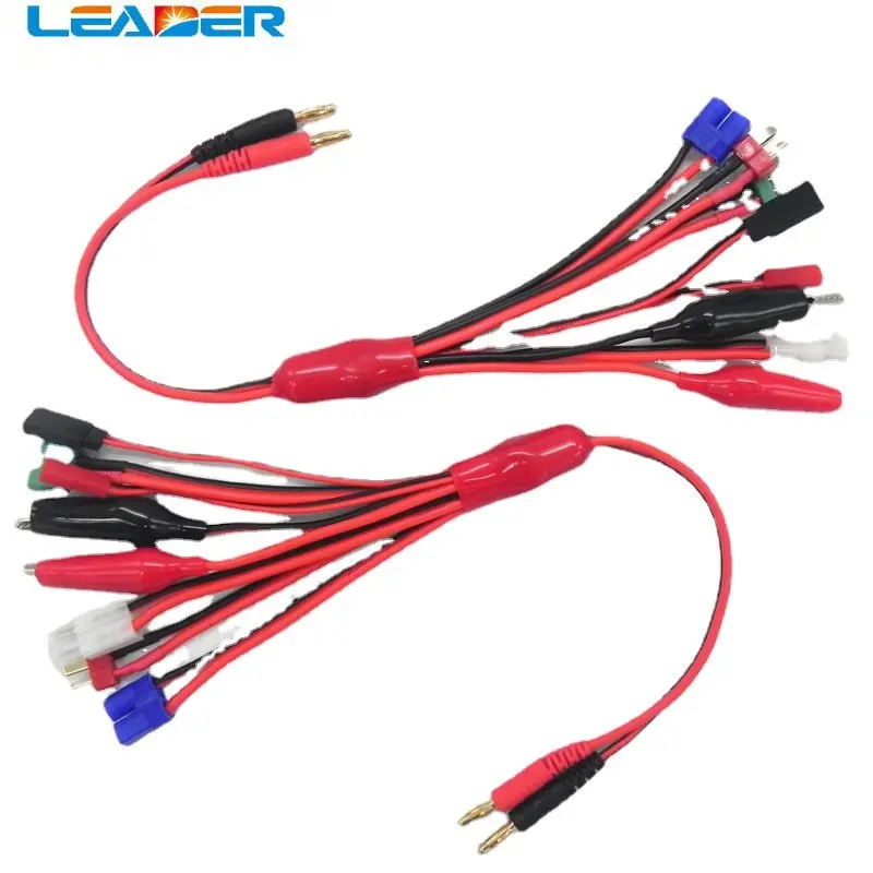 

LEADER 1pcs 8 In 1 Multifunction Charging Cable EC3 T JST Tamiya JR Futuba Plug Charger Connectors Power Cords & Extension Cords