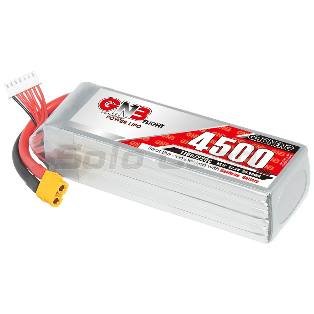 Gaoneng GNB 6S 22.2V 4500mAh 110C Lipo XT60