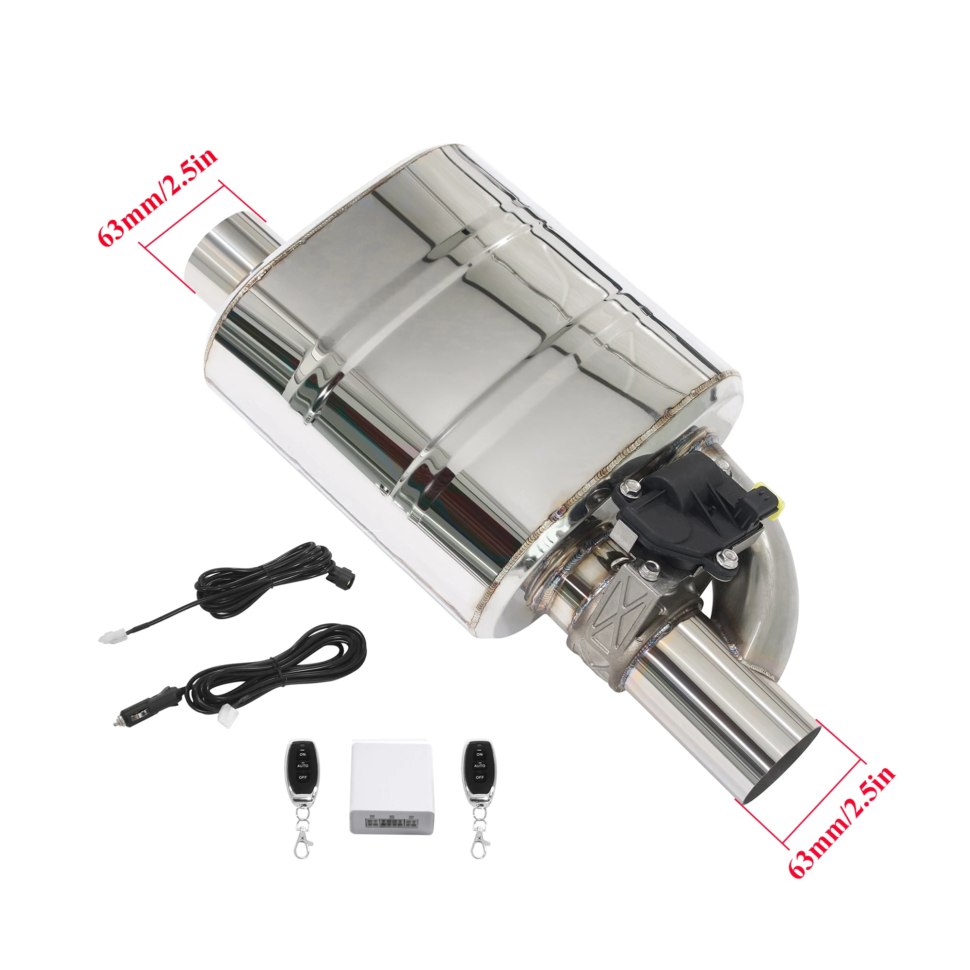 

Набор универсальных глушителей с клапаном выхлопной трубы 51 60 63 70 76 мм