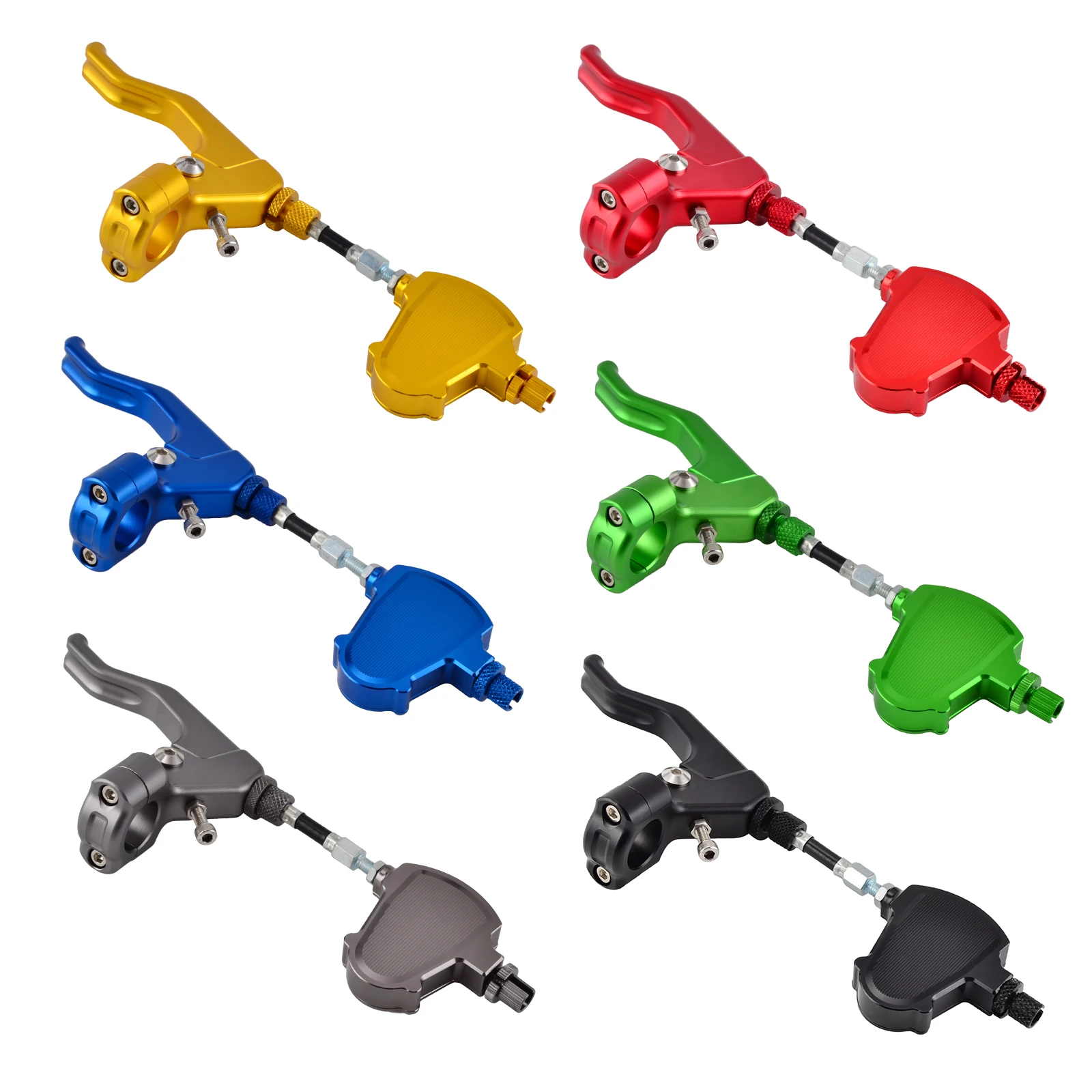 Кабель и рычаг сцепления для тормозов NicCNC 7/8 дюйма комплект легкого натяжения