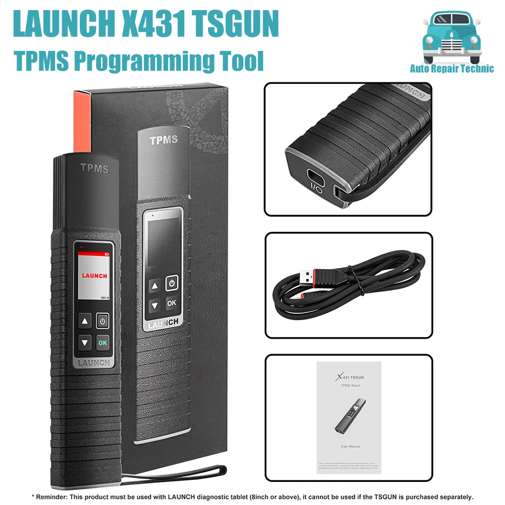 

LAUNCH X431 TSGUN TPMS Programming Tool Car Tire Pressure Inspection Diagnostic Tools Activator Learning OBD2 Scanner