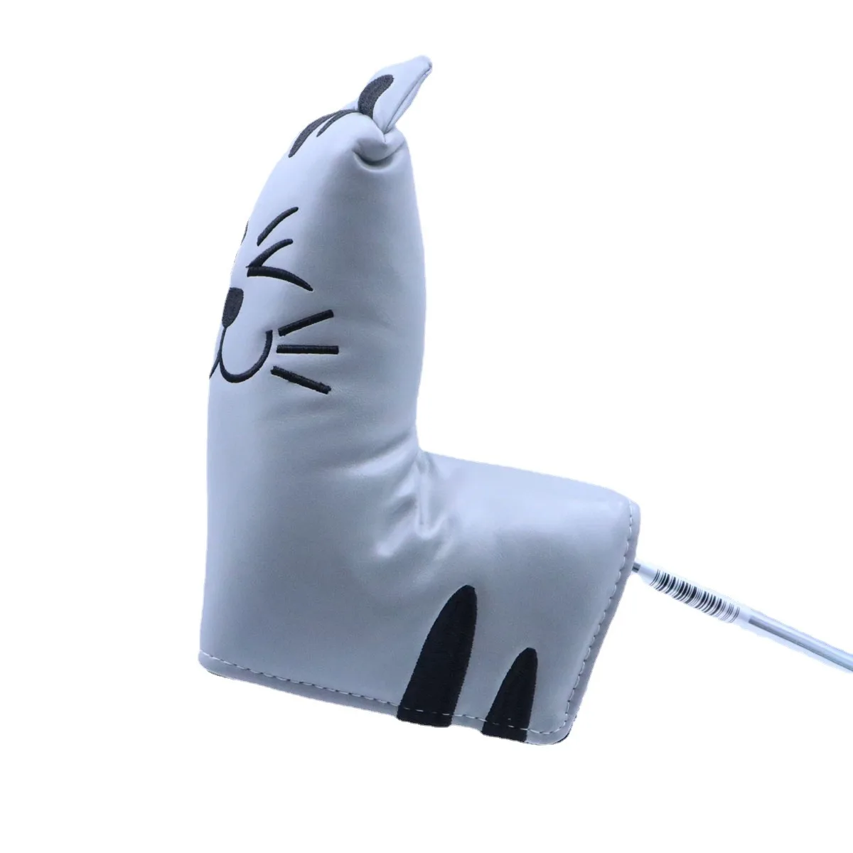 Магнитный чехол для клюшки гольфа из искусственной кожи с вышивкой