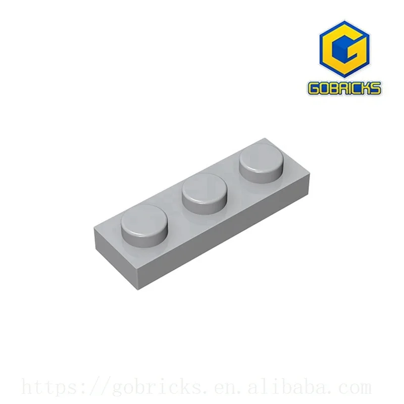 Gobricks GDS-503  Plate 1 x 3 compatible with lego