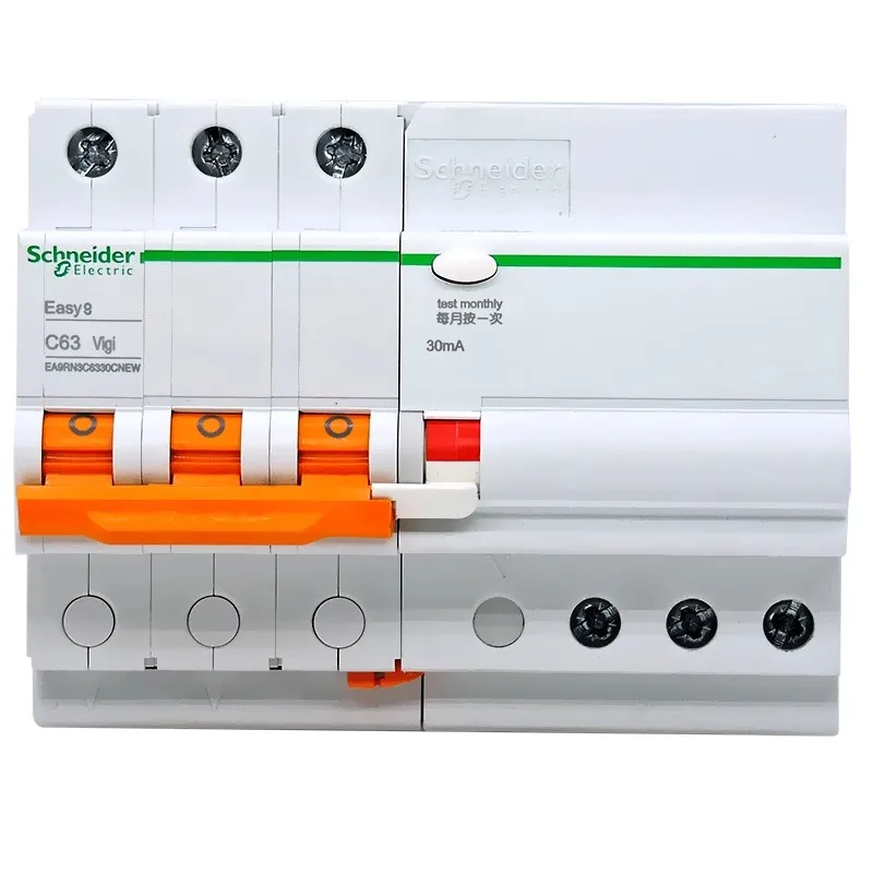 Schneider electric Mini Disjuntor EA9R Автоматический выключатель защиты от утечек 3p C тип 6A 10A 16A 20A