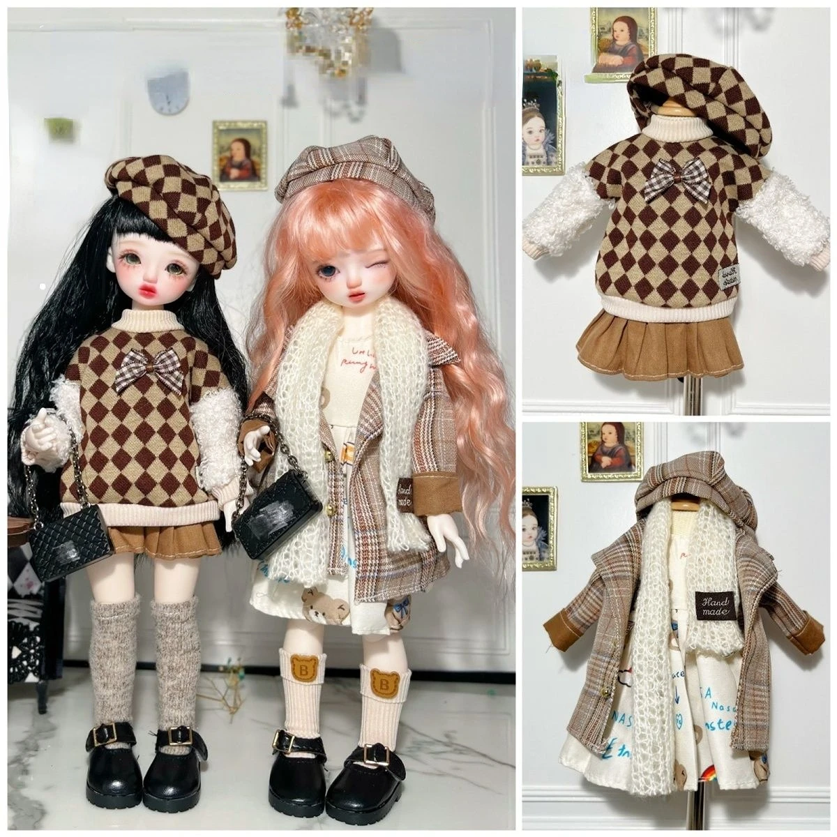 

30cm Bjd Doll Clothes JK Suit Doll Accessories 1/6 Accessories High Quality Dress DIY Dress Up Doll Accessories Girl Toy Gift