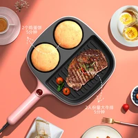 Multifunctional 3in1 Electric Frying Pan Non-stick Smokeless Steak Egg Omelette Sausage Cooker Mini Breakfast Machine 110V 220V