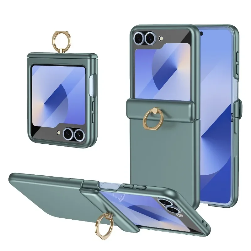 Чехол для телефона Samsung Galaxy Z Flip6 5 складной шарнирный экран кольцо кронштейн