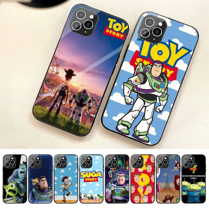 

Disney Toy Story Phone Case For Iphone 7 8 Plus X Xr Xs 11 12 13 Se2020 Mini 14 Pro Max Tempered Glass Fundas