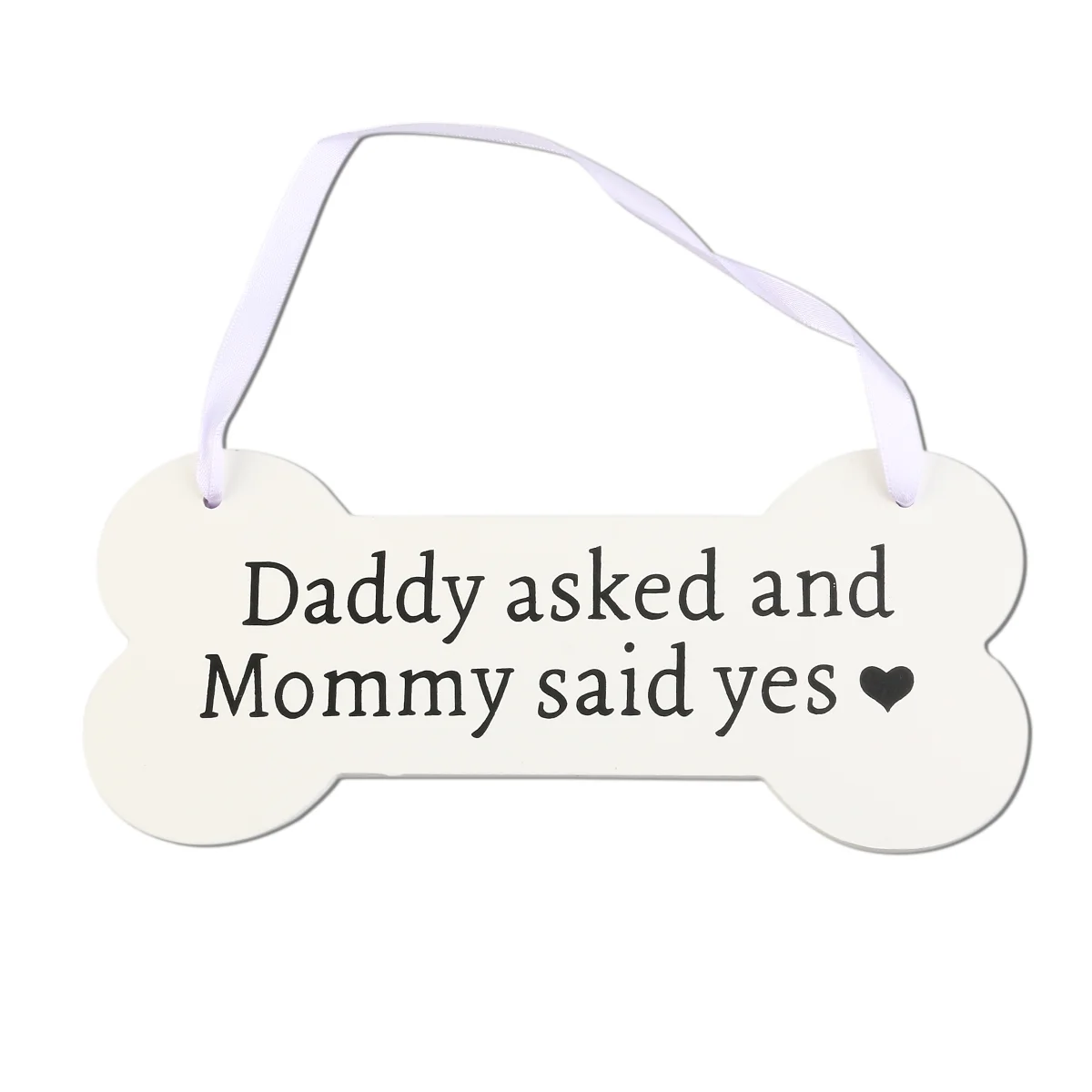 

Wooden Pet Bone Wedding Tag Hanging Board Ornament Props Dog Crafts Photo Wood Sign Decoration Daddy Askedmommy Said Yes Prop