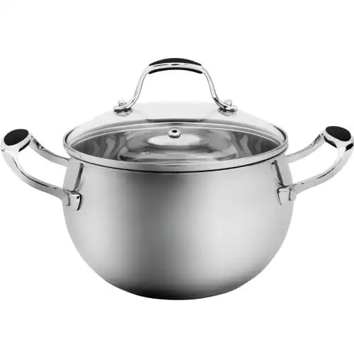 

Кастрюля Elitra из нержавеющей стали, 3 кварты, серебристая