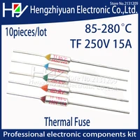 hzy 73280c 240c thermal guards celsius degree thermal fuse 15a 250v micro mini electrical temp temperature fuse thermal cutoff