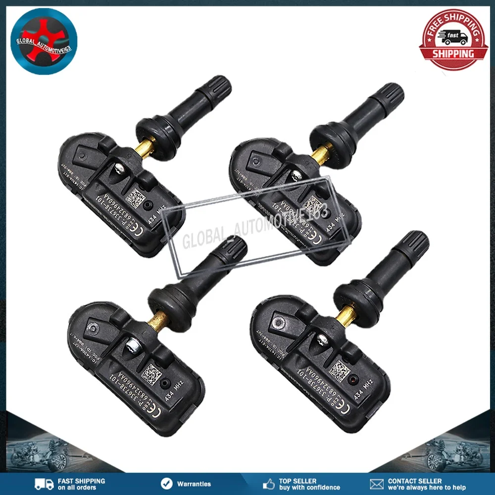 Датчик контроля давления в шинах TPMS 434 МГц 68324960AA для Jeep Cherokee Ram 1500 2500 3500 грузовой фургон Датчик контроля давления в шинах TPMS 434 МГц 68324960AA для Jeep Cherokee Ram 1500 2500 3500 грузовой фургон