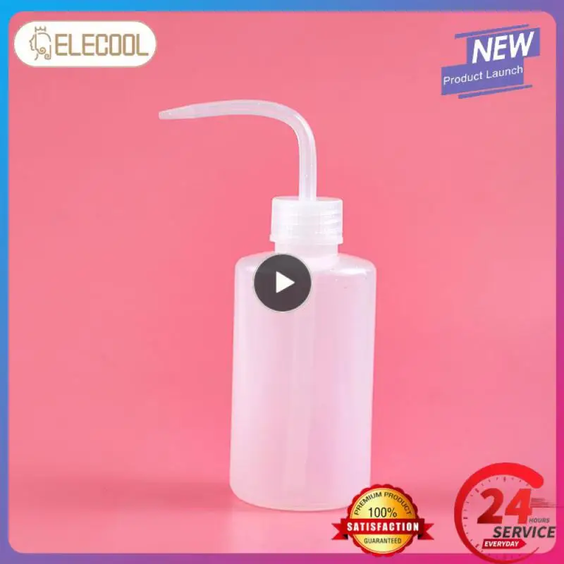 

250ml Eyelash Cleaning Elbow Bottle Leak Proof Water Easy To Squeeze Eyelash Cleaning Auxiliary Tool Curved Mouth Empty Bottle