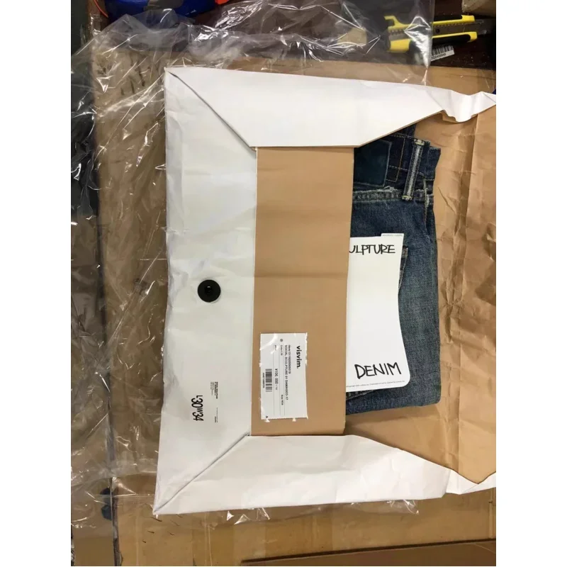 Скульптура VISVIM WMV kofu социальная скульптура 19AW 01S D17 уничтожение коровы штаны