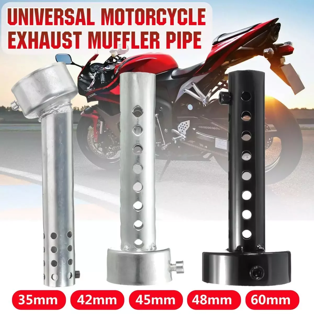 

Motorcycle Can DB Killer Silencer Noise Sound Eliminator Exhaust Adjustable Muffler Silencer Baffle