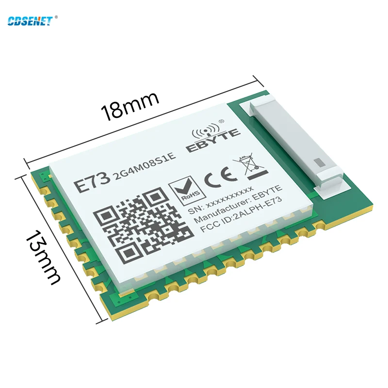 NRF52833 BLE 5 1 RF модуль 2 4 ГГц сетчатая нить ZigBee 8dBm CDSENET E73-2G4M08S1E для UAV Умный дом