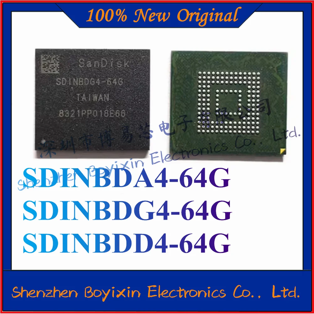 

NEW SDINBDA4-64G SDINBDG4-64G SDINBDD4-64G Original genuine 64G memory chip. Package BGA-153