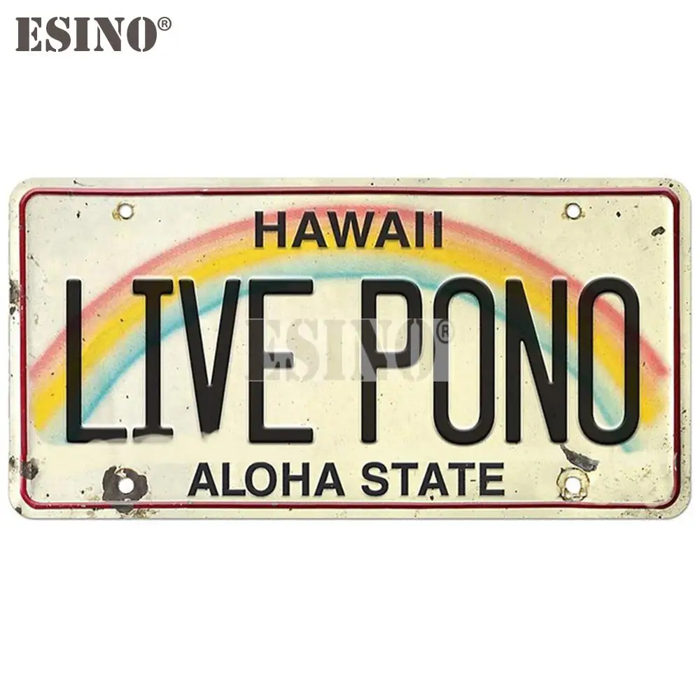 

Автостайлинг креативный Гавайский живой поно Лицензия Aloha State наклейка на багажник мультяшный ПВХ водонепроницаемый Автомобильный кузов наклейка узор винил