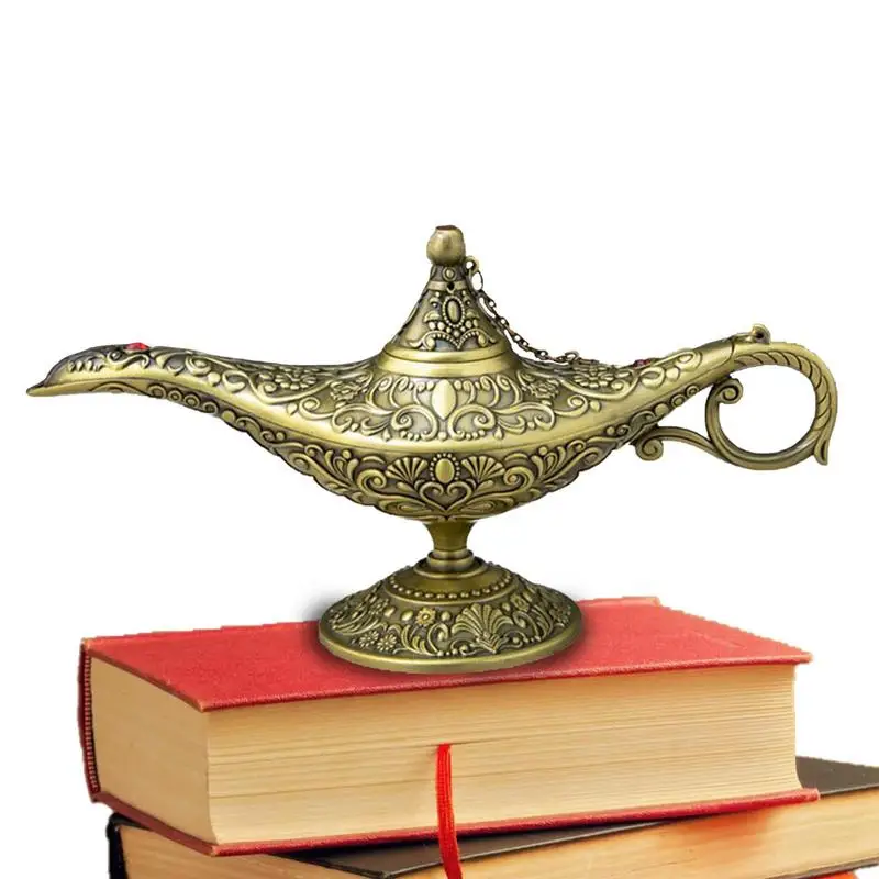 

Magic Lamp Collectable Rare Arabian Costume Props Lamp Pot Wedding Table Decoration Delicate Gift For Party Birthday