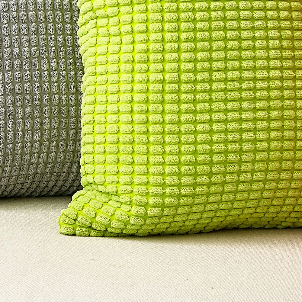 Зеленая наволочка мягкий вельветовый чехол для подушки гостиной Funda Cojines De 45x45