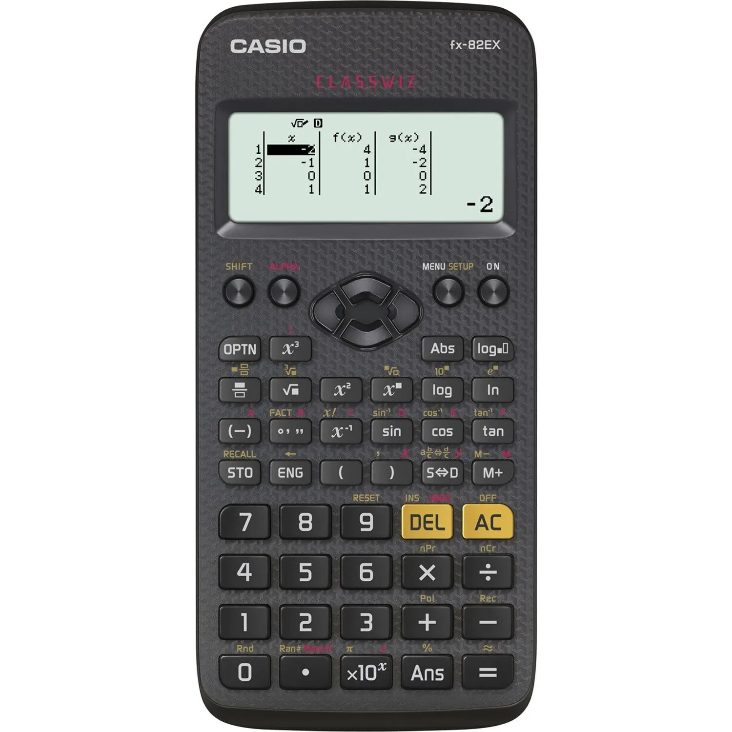 

Original CASIO FX-82EX Scientific Calculator 274 Functions 10 + 2 Digits Engineering Students High School Lab Office