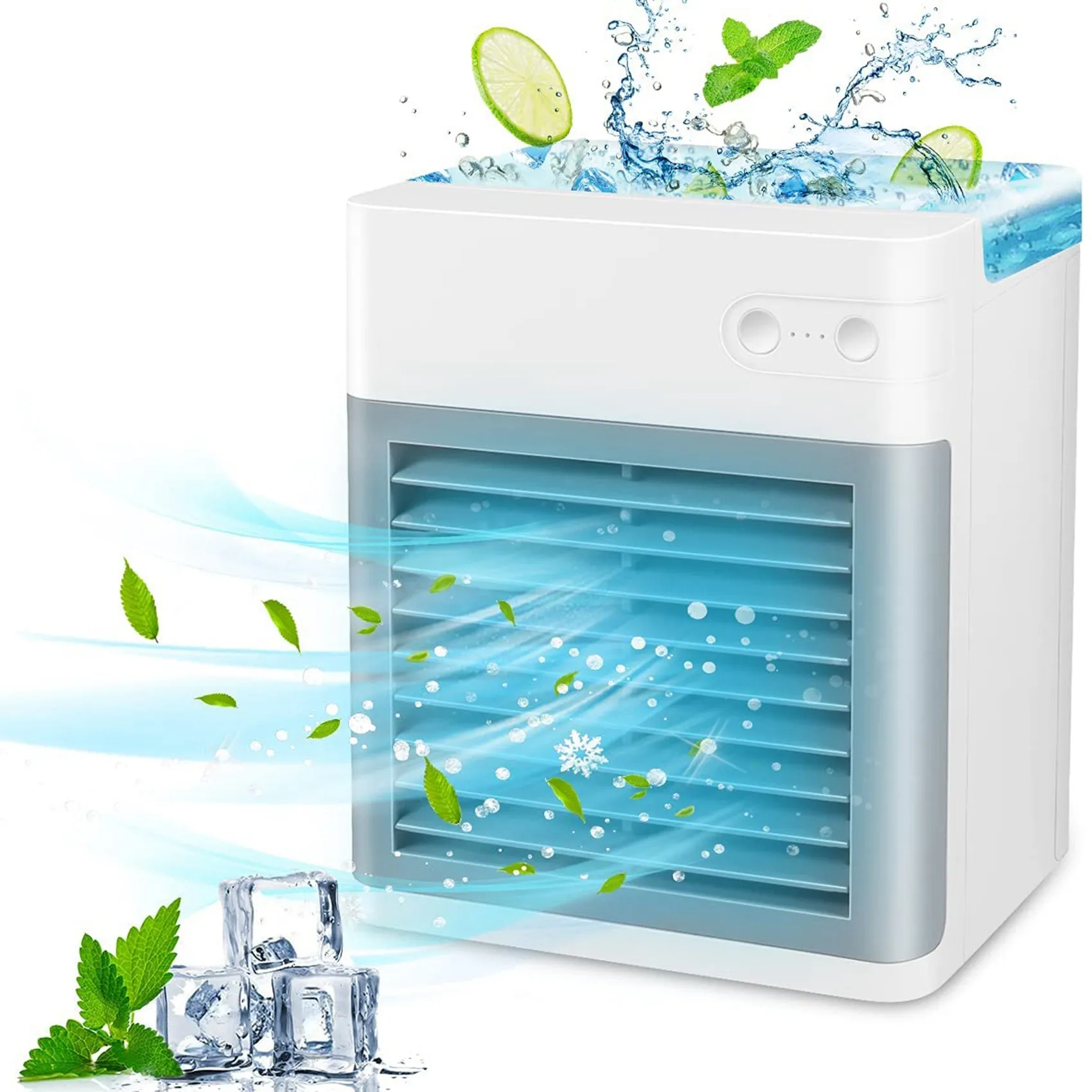 

Portable Air Conditioner,Personal Evaporative Misting Fan Air Conditioners Fan with Handle for Room and Outdoor White