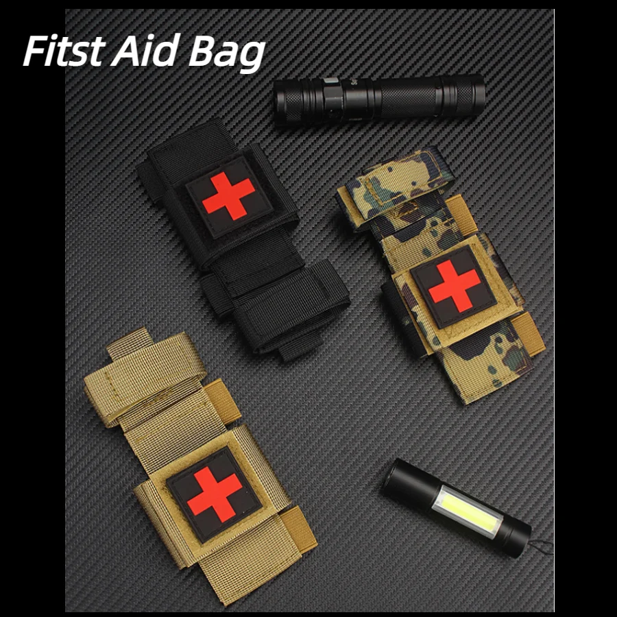 

Outdoor Tactical First Aid Kit 1000D MOLLE Military tourniquet Accessory Kit Medical scissors storage bag