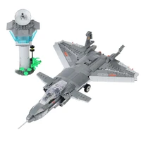 military plane building blocks high tech expert fighter aircraft model bricks assembly toys gift for children boys