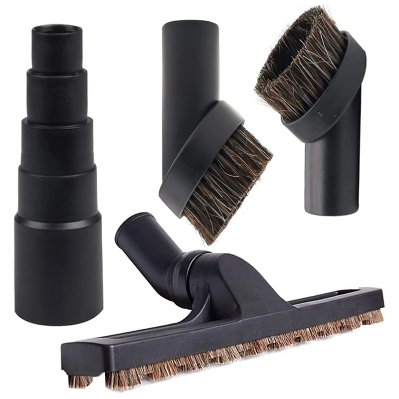 

Vacuum Cleaner Accessories Parts Kit 32Mm 1 1/4 Inch Hardwood Floor Brush With 2 Pcs Brush And 1 7/8 Inch To 1 Inch Hose Adapter