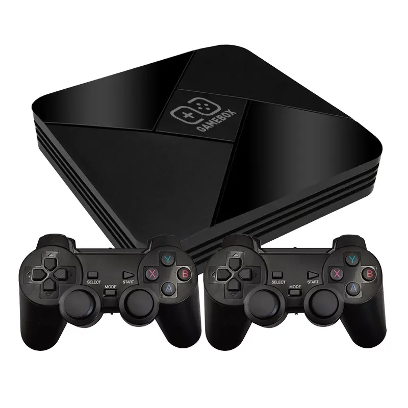 

WFUN G5 Video Game Console Dual System Wireless Gamepads 32/64/128GB HD 4K Retro G5 Game Box for PS1/N64/NDS