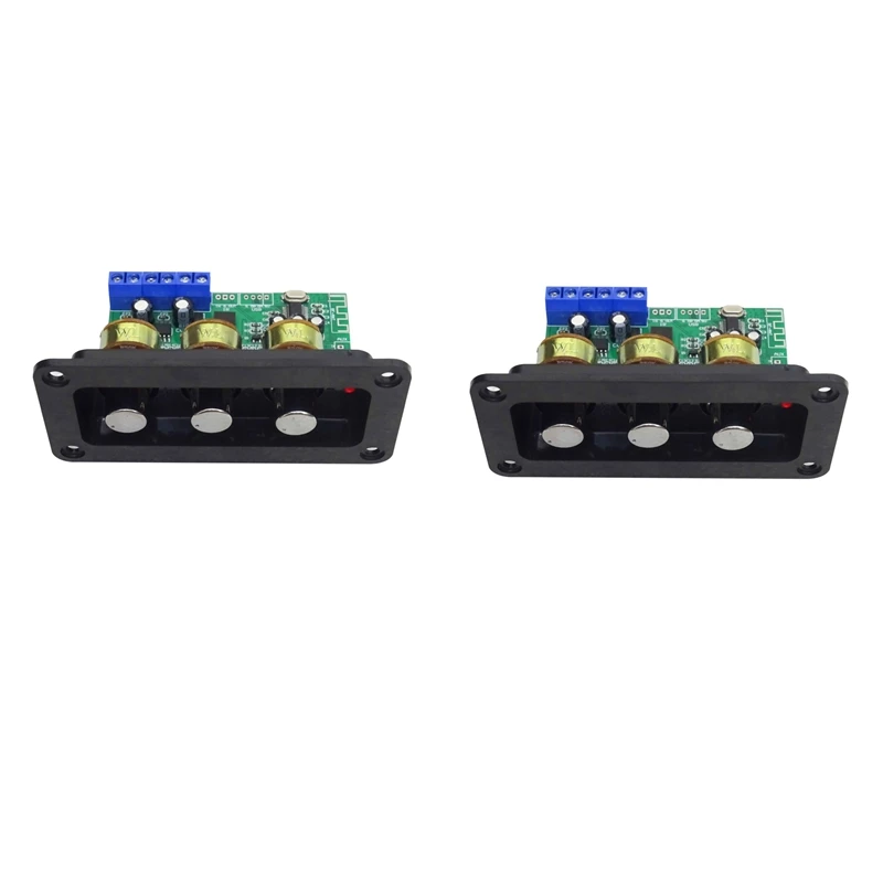 

2X Bluetooth Amplifier Power Audio Board 20Wx2 Stereo Amp Sound Amplifiers AUX U Disk Decoder Treble Bass Adjustment
