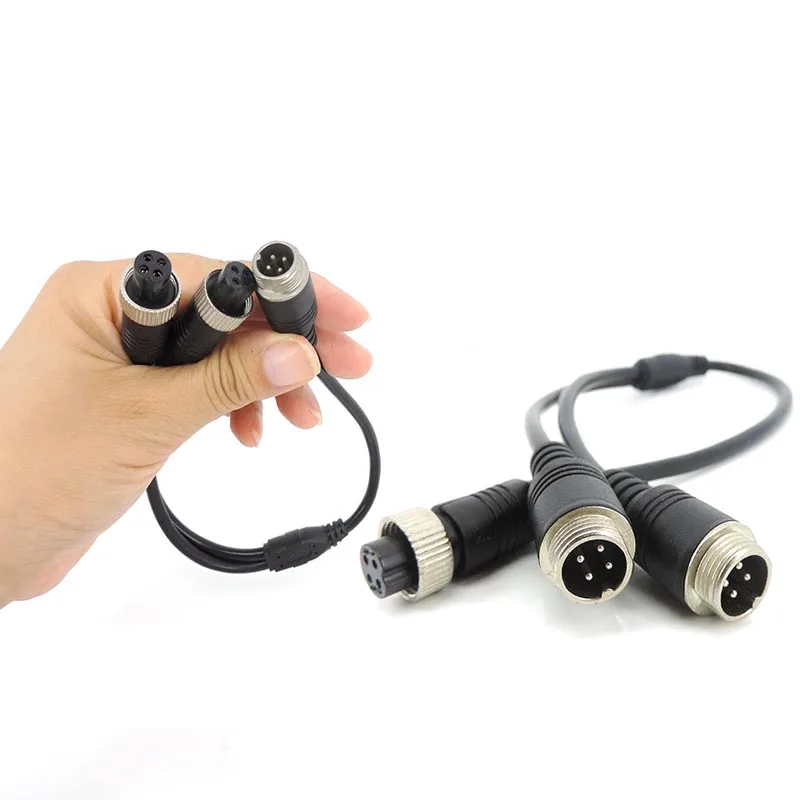 Y-образный удлинитель для камеры видеонаблюдения 4 контакта