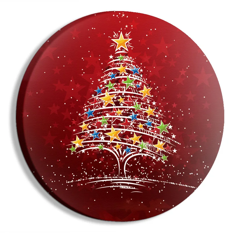 Dekoracja świąteczna do domu abstrakcyjny obraz na płótnie Wall Art wystrój salonu okrągłe czakry nowoczesna sypialnia 2022 2023