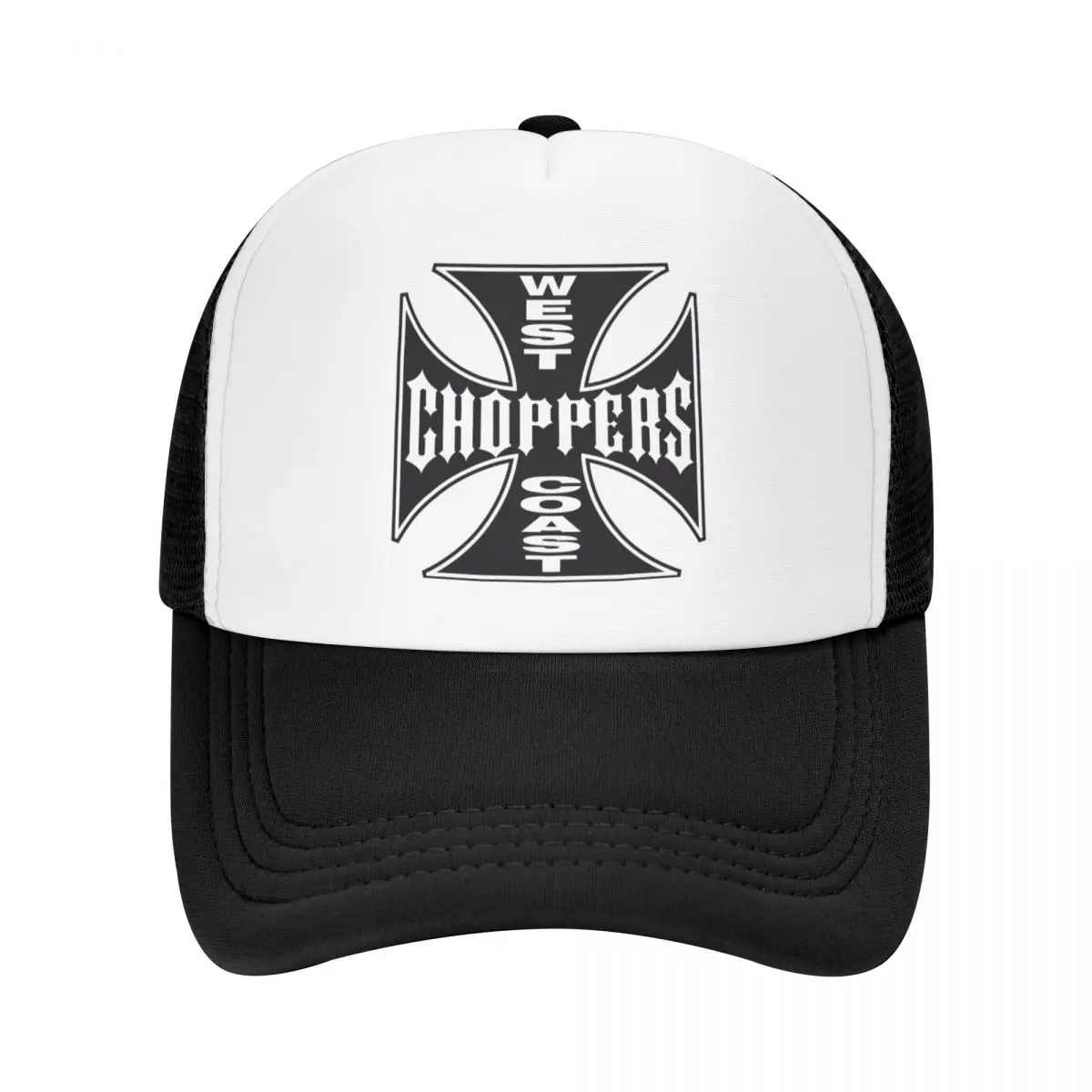 

Personalized West Coast Iron Cross Choppers Baseball Cap Outdoor Women Men's Adjustable Trucker Hat Spring Snapback Caps