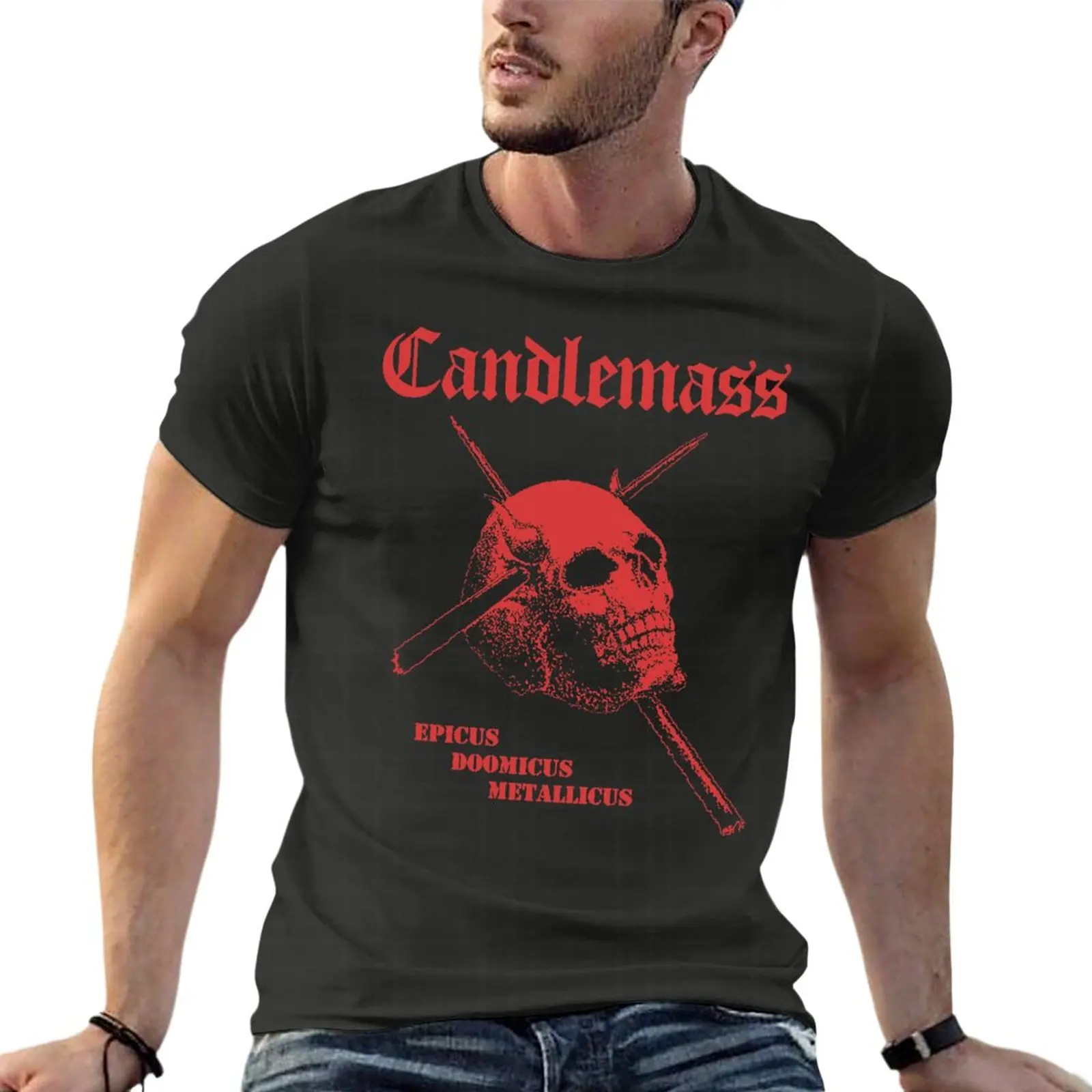 

Candlemass - Traditional Doom Metal Band Oversize T Shirt Branded Mens Clothes Short Sleeve Streetwear Large Size Top Tee