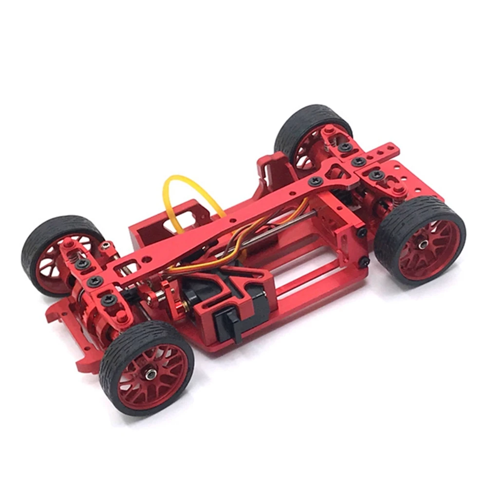 

For Mini-Q All Metal Wheelbase Adjustable Assembled Chassis Frame for Mini-Q 1/28 RC Car Upgrade Parts 1