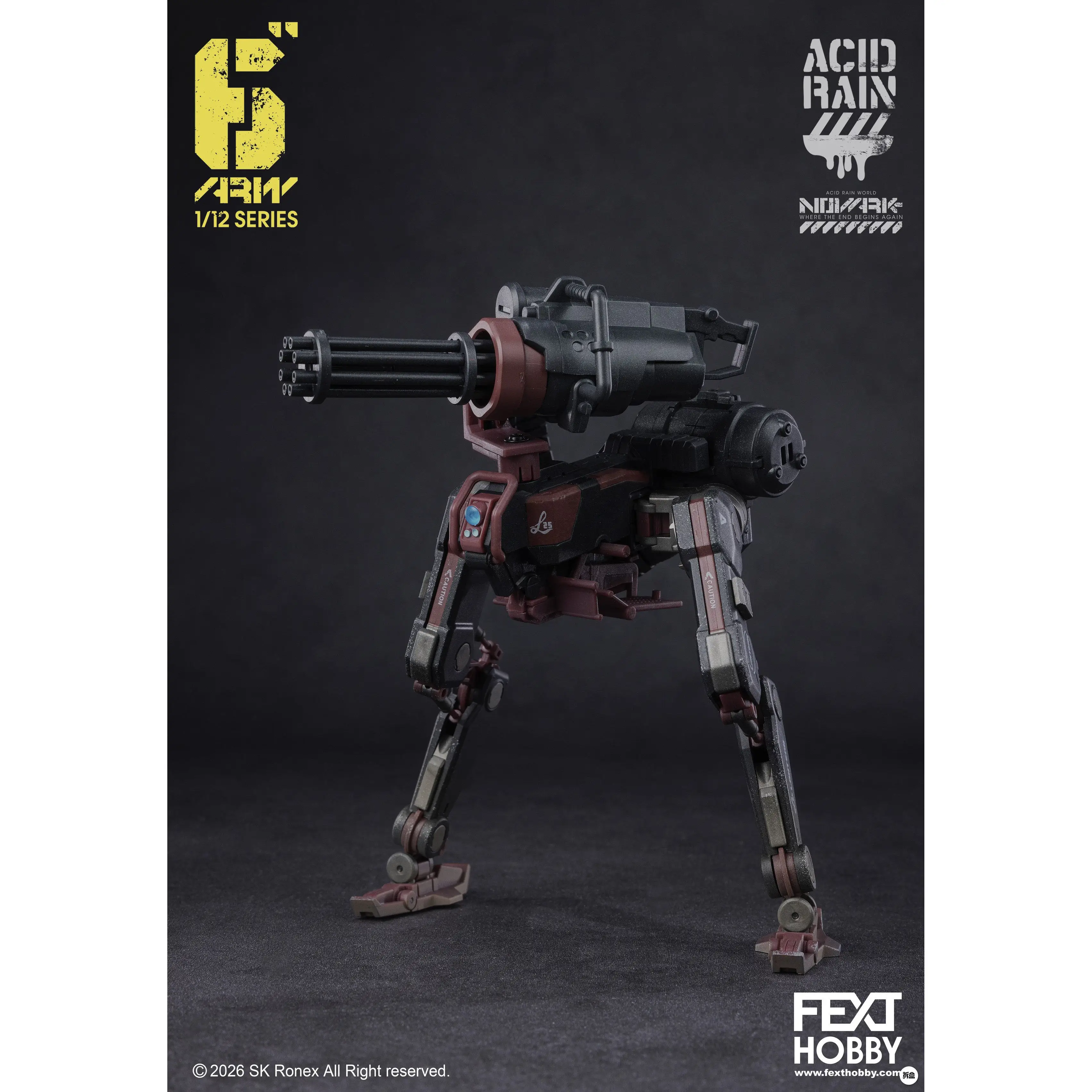Фото Коллекционная фигурка Acid Rain War 6-дюймовая NOVARK 2.0 Ostrich-foot Vehicle FXH-ARV-002ABC OT-3mbl №1