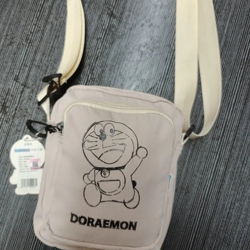 Брендовая женская холщовая сумка в стиле аниме Doraemon студенческая через плечо