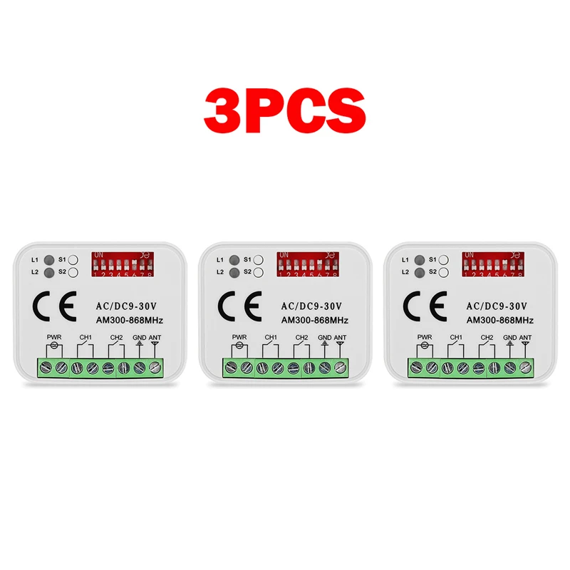 

Универсальный приемник дистанционного управления для ворот гаража приемник 300 a 868 МГц приемник контроллер переменного/коридора Открыватель передатчик