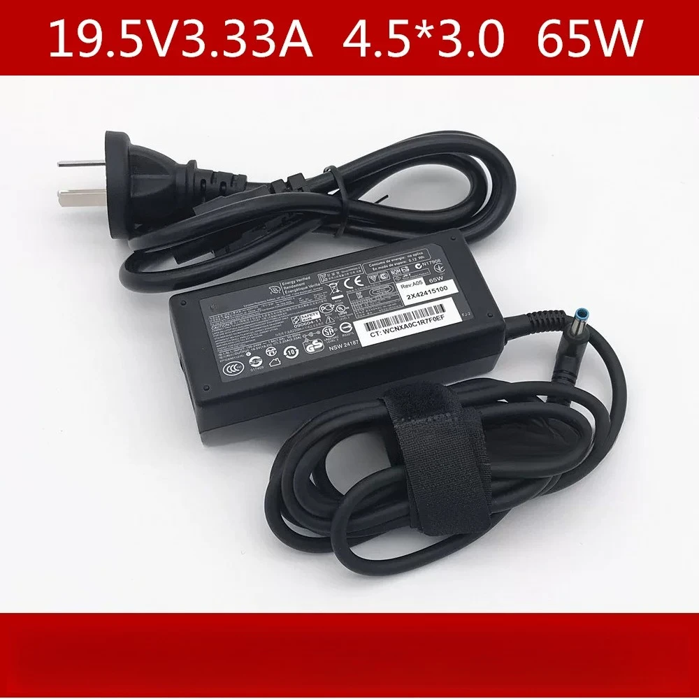 Фото Оригинальный адаптер питания HP HSTNN-CA15 430G3 X360 65W, зарядное устройство 19.5V3.33A №1
