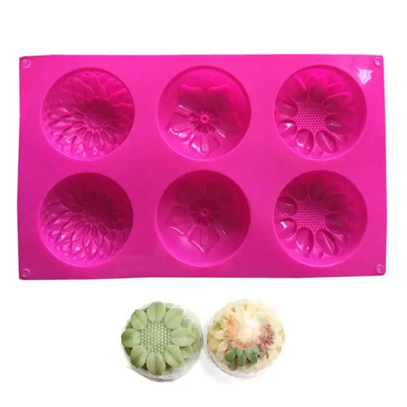 

Flower Shape Silicone Mold Sugar Craft Chocolate Fondant Cupcake Baking Mold Handmade Clay Cup Soap Candle DIY Making Moulds