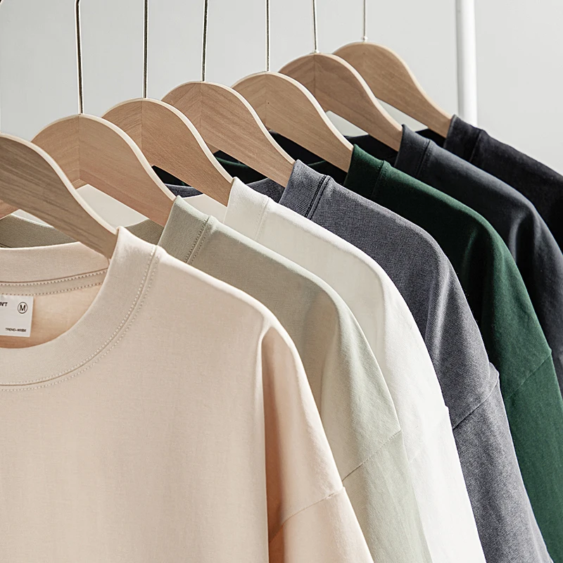 

Футболка мужская с круглым вырезом, базовая тенниска из 2023 хлопка, повседневная майка, Классическая однотонная рубашка, лето 100%