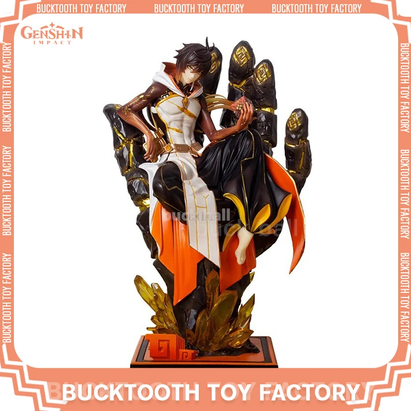 

Аниме-фигурка Genshin Impact, 26 см, экшн-фигурка Zhongli, модель детской куклы, коллекционные фигурки, украшение для стола, искусственный подарок